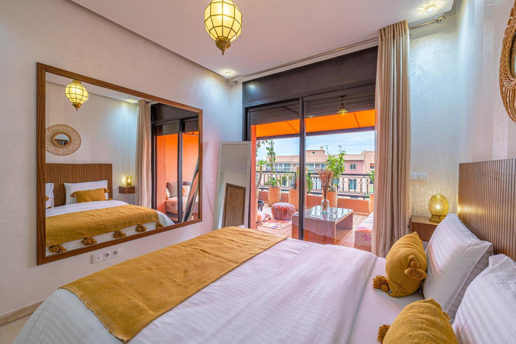 Le Jasmin - Appartement Authentique A Gueliz Marrakesh Exterior foto