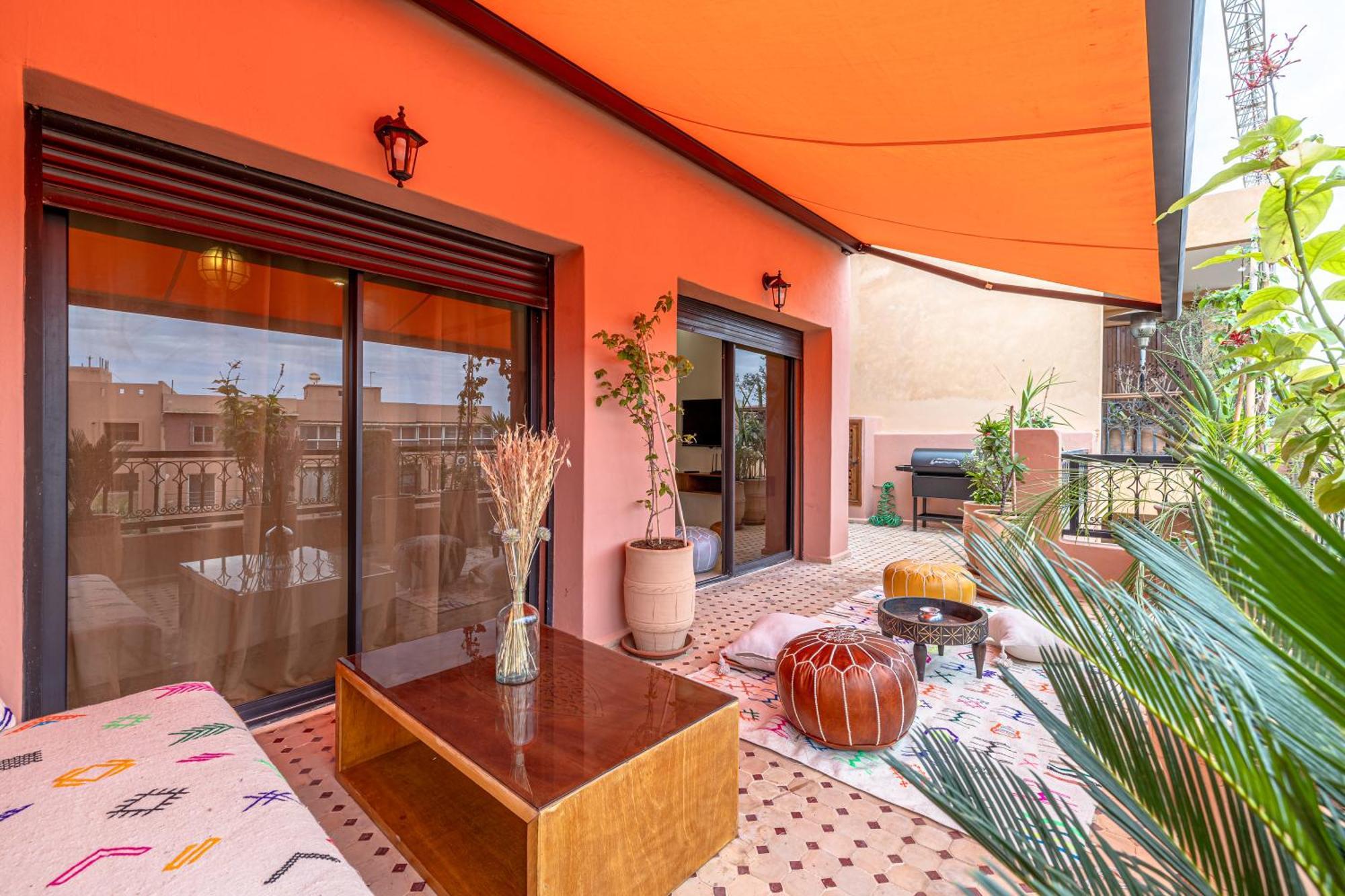 Le Jasmin - Appartement Authentique A Gueliz Marrakesh Exterior foto